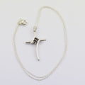 Certified Black Diamond Pendant in 925 Sterling Silver Beautiful Shine & Lustre! - ZeeDiamonds