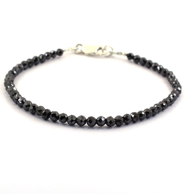 14 Cts Certified  Black Diamond Bracelet- Great Sparkle - ZeeDiamonds