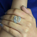 3 Ct Certified Lovely Champagne Diamond Ring With Accents, Amazing Shine & Bling WATCH VIDEO - ZeeDiamonds