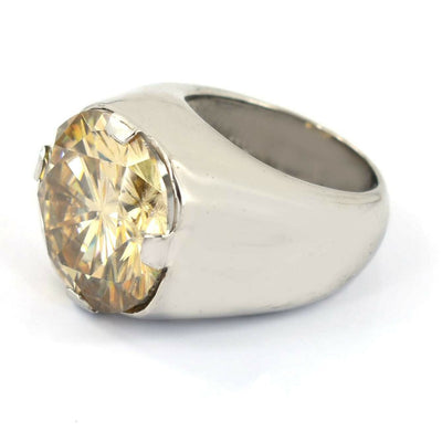 HUGE & RARE 24.55 Ct- Certified Champagne Diamond Ring, Great Shine WATCH VIDEO - ZeeDiamonds