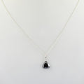 4 Ct Trillion Shape Black Diamond Solitaire Pendant in Bezel Setting - ZeeDiamonds