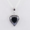 5 Ct Certified Black Diamond Pendant in 925 Sterling Silver - ZeeDiamonds