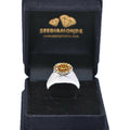 4.55 Ct Champagne Diamond Solitaire Men's Ring In White Gold, Amazing Shine & Bling ! - ZeeDiamonds