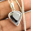 5 Ct Certified Black Diamond Pendant in 925 Sterling Silver - ZeeDiamonds