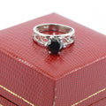 2.00 Carats AAA Certified Black Diamond Ring in 6 Prong Setting - ZeeDiamonds