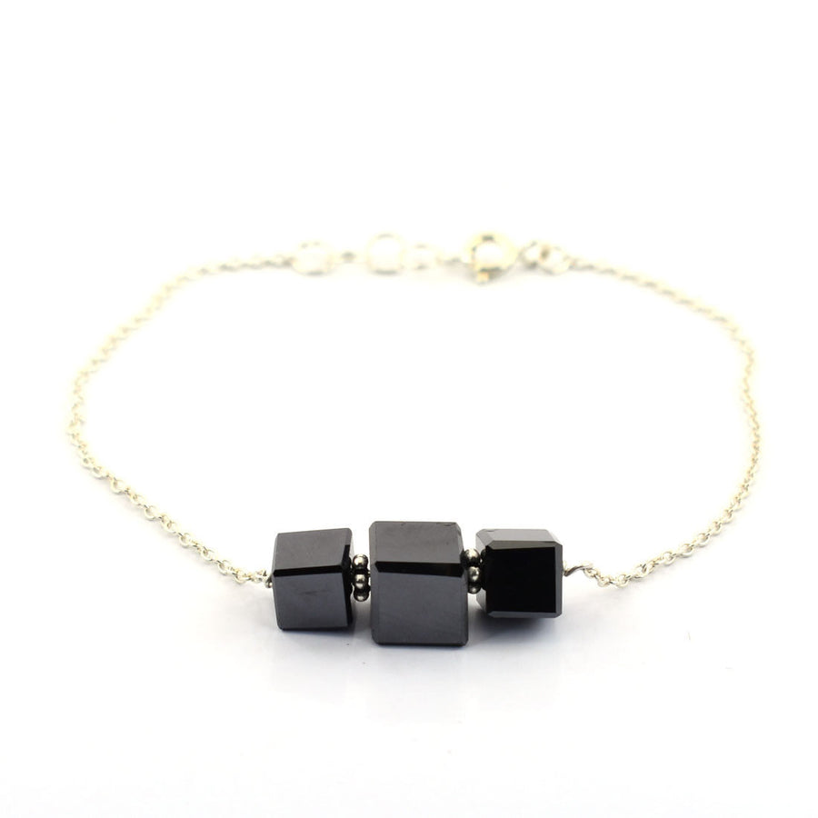 13 Cts Black Diamond Beautiful Chain Bracelet Great Shine And Luster - ZeeDiamonds