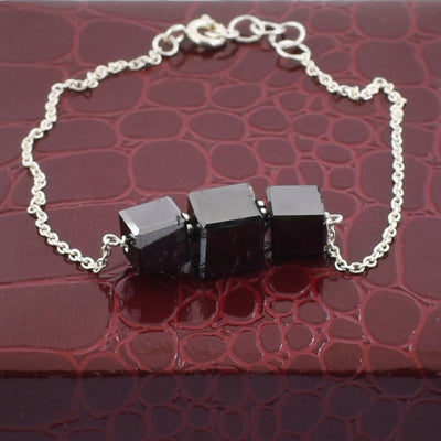 13 Cts Black Diamond Beautiful Chain Bracelet Great Shine And Luster - ZeeDiamonds