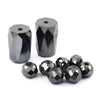 9 Pcs Black Diamond Beads 100% Certified 12 Cts, For Jewelry Making - ZeeDiamonds