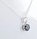 2.9 Ct Black Diamond Solitaire Designer Pendant, Anniversary Gift - ZeeDiamonds