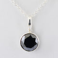 2 Cts Certified Black Diamond Pendant in Bezel Setting, Beautiful Look - ZeeDiamonds