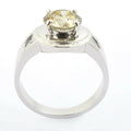 3.15 Ct Round Shape Champagne Diamond Solitaire Ring - ZeeDiamonds