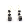 20 Cts Certified Black Diamonds Dangler Earrings in 925 Silver - ZeeDiamonds