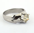 1.50 Ct Champagne Diamond Solitaire Unisex Ring, Designer Creation - ZeeDiamonds