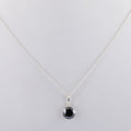 2 Cts Certified Black Diamond Pendant in Bezel Setting, Beautiful Look - ZeeDiamonds