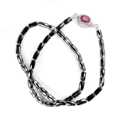 Jet Black Designer Black Diamond necklace.Great Shine & Luster! - ZeeDiamonds