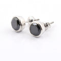 3.00 Ct AAA Certified Black Diamond Solitaire Studs - ZeeDiamonds