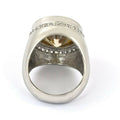 HUGE 20.60 Ct Champagne Diamond Heavy Ring with Diamond Accents, Great Shine & Luster WATCH VIDEO - ZeeDiamonds