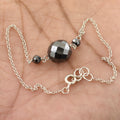 Round Cut Black Diamond Chain Bracelet 9.00 Carats Beautiful Elegant Look! - ZeeDiamonds