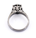 2.50 Cts Round Brilliant Cut Black Diamond Solitaire Ring In Black Finish - ZeeDiamonds