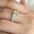 1.50 Carat Champagne Diamond Ring With Accents. Lovely Gift for Wife WATCH VIDEO - ZeeDiamonds
