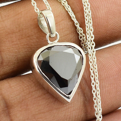 AAA Certified Black Diamond Pendant 5Ct Great Shine!Excellent Look!Unique Style! - ZeeDiamonds