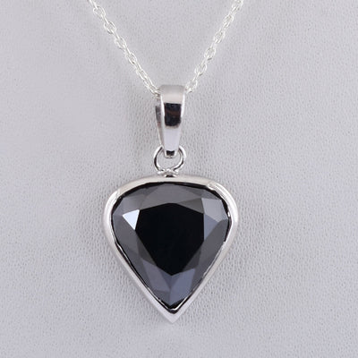AAA Certified Black Diamond Pendant 5Ct Great Shine!Excellent Look!Unique Style! - ZeeDiamonds