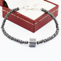 30 Carat Cube Shape Black Diamond Bracelet In 925 Sterling Silver - ZeeDiamonds