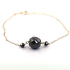 Round Cut Black Diamond Chain Bracelet 9.00 Carats Beautiful Elegant Look! - ZeeDiamonds