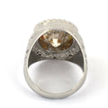 12.40 Ct Champagne Diamond Solitaire Ring, Vintage Design & Shine- WATCH VIDEO - ZeeDiamonds