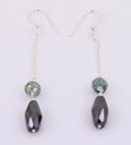 12 Ct Certified Black and Blue Diamond Dangler Drop Earring - ZeeDiamonds