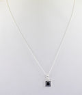 2.5 Ct AAA Quality Certified Black Diamond Pendant Chain Necklace, Birthday Gift - ZeeDiamonds
