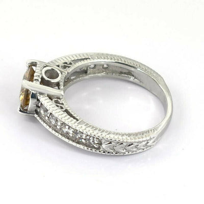 1.50 Carat Champagne Diamond Ring With Accents. Lovely Gift for Wife WATCH VIDEO - ZeeDiamonds