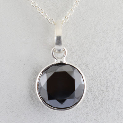 5 Ct, Black Diamond Solitaires Pendant, Earth Mined Certified Diamond - ZeeDiamonds