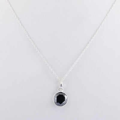 5 Ct, Black Diamond Solitaires Pendant, Earth Mined Certified Diamond - ZeeDiamonds