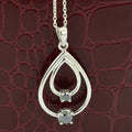 1.50 Cts Certified Black Diamond Pendant in 925 Sterling Silver Beautiful Shine! - ZeeDiamonds
