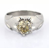 1.50 Ct Champagne Diamond Solitaire Unisex Ring, Designer Creation - ZeeDiamonds