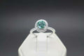 Gorgeous 3.40 Ct Blue Diamond Ring With Diamond Accents, Beautiful Latest Design & Great Sparkle! Ideal For Anniversary Gift, Certified Diamond! - ZeeDiamonds