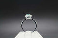 Gorgeous 3.40 Ct Blue Diamond Ring With Diamond Accents, Beautiful Latest Design & Great Sparkle! Ideal For Anniversary Gift, Certified Diamond! - ZeeDiamonds