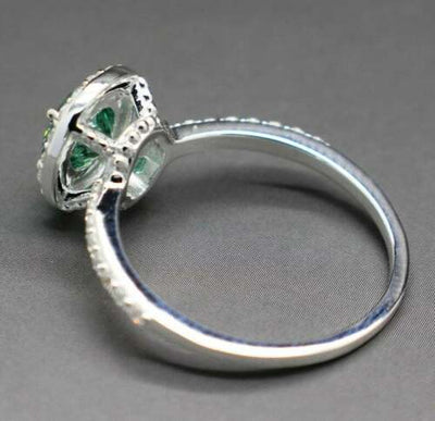 Gorgeous 3.40 Ct Blue Diamond Ring With Diamond Accents, Beautiful Latest Design & Great Sparkle! Ideal For Anniversary Gift, Certified Diamond! - ZeeDiamonds