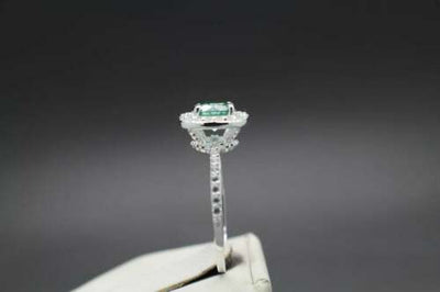 Gorgeous 3.40 Ct Blue Diamond Ring With Diamond Accents, Beautiful Latest Design & Great Sparkle! Ideal For Anniversary Gift, Certified Diamond! - ZeeDiamonds