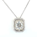 Attractive 3.10 Ct Certified Off-White Diamond Pendant with Accents. Amazing Gift for Wife. Great Sparkle - ZeeDiamonds