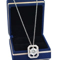 Attractive 3.10 Ct Certified Off-White Diamond Pendant with Accents. Amazing Gift for Wife. Great Sparkle - ZeeDiamonds