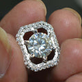 Attractive 3.10 Ct Certified Off-White Diamond Pendant with Accents. Amazing Gift for Wife. Great Sparkle - ZeeDiamonds