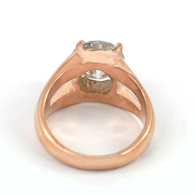 Pretty 2.80 Ct Brilliant Cut Off-White Diamond Solitaire Ring in Rose Gold, 100% Certified. Ideal Gift for Anniversary, Birthday. WATCH VIDEO - ZeeDiamonds