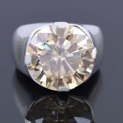 HUGE & RARE 24.55 Ct- Certified Champagne Diamond Ring, Great Shine WATCH VIDEO - ZeeDiamonds