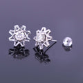 1.60 Ct Elegant Off-White Diamond Solitaire Studs - Great Brilliance & Luster WATCH VIDEO - ZeeDiamonds