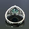 Designer Blue Diamond Solitaire Ring In Prongs, Certified, 3.65 Ct WATCH VIDEO - ZeeDiamonds