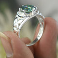 Designer Blue Diamond Solitaire Ring In Prongs, Certified, 3.65 Ct WATCH VIDEO - ZeeDiamonds