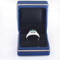 Designer Blue Diamond Solitaire Ring In Prongs, Certified, 3.65 Ct WATCH VIDEO - ZeeDiamonds